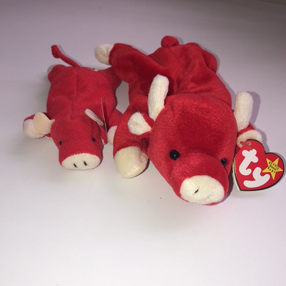Snort Pair of Beanie Babies